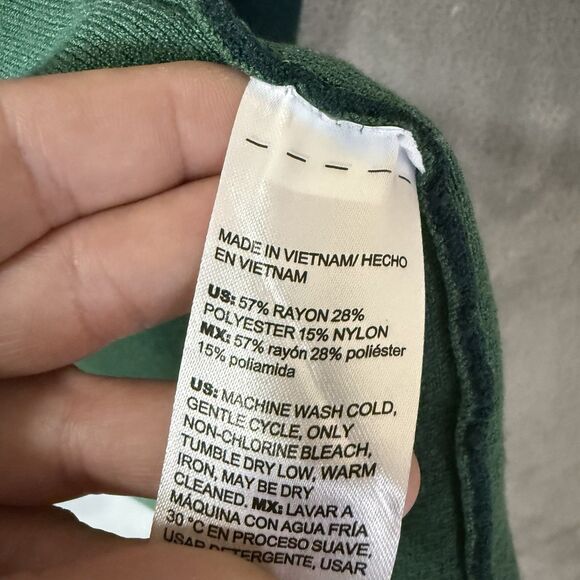 Chico’s Jacket 2XL Size 4 Faux Double Breasted Buttons Blazer Soft Kelly Green - Picture 10 of 10